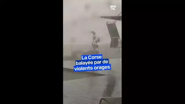 La Corse balayée par de violents orages et puissantes rafales de vent