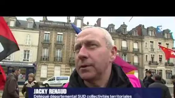 Le Mans. 350 manifestants de la fonction publique dans la rue