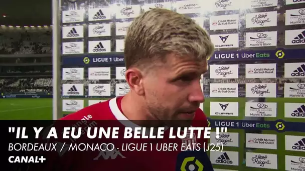 La réaction de Caio Henrique après Bordeaux / Monaco - Ligue 1 Uber Eats (J25)