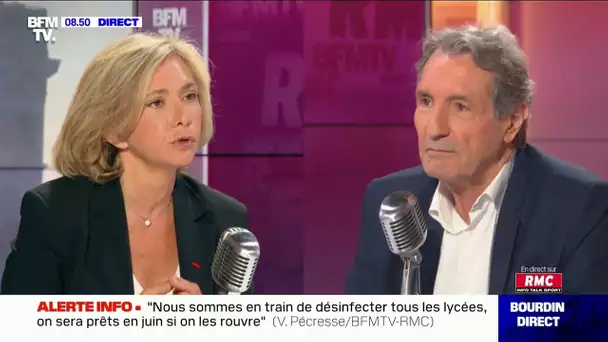 Valérie Pécresse etait l'invitée de Jean-Jacques Bourdin sur RMC et BFMTV ce lundi 18 mai