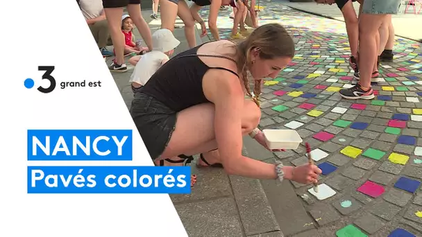 Des pavés colorés à Nancy pour fêter l'été