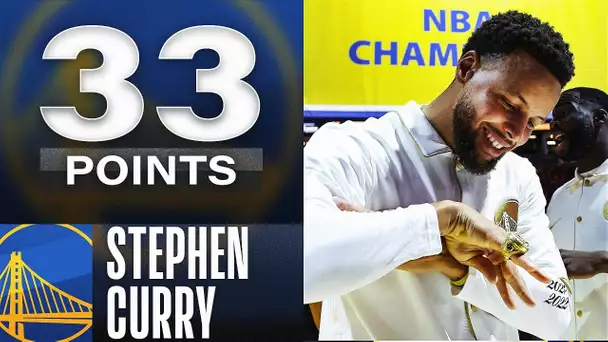 Steph Drops 33 PTS & 7 AST On Ring Night! 💍🔥