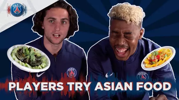 PARIS SAINT-GERMAIN PLAYERS TRY ASIAN FOOD