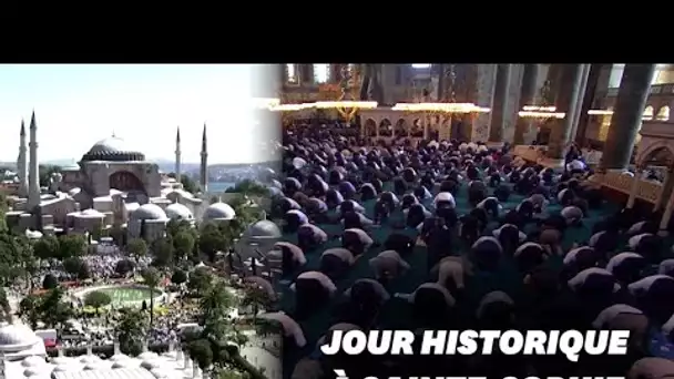 À Istanbul, la mosquée Sainte-Sophie accueille sa 1ère prière en 86 ans