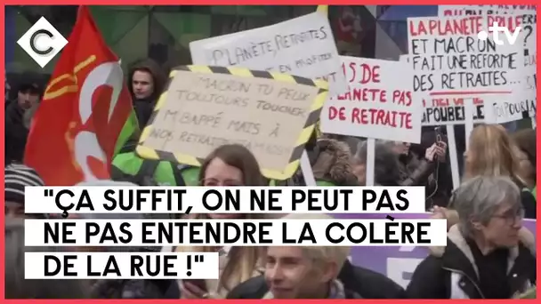 Retraites : 6ème jour de protestation nationale - L’édito de Patrick Cohen - C à vous - 07/03/2023