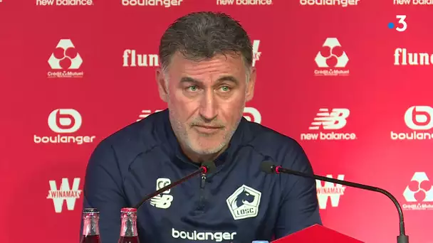 Football et la Ligue 1 : conférence de presse LOSC avec Christophe Galtier, entraîneur du LOSC