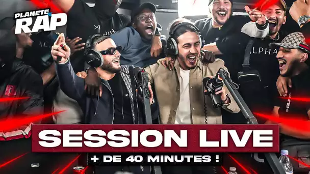 40 MINUTES DE LIVE avec Djadja, Dinaz, Frenetik, DRK2BINKS, Billy, La Plaie... #PlanèteRap