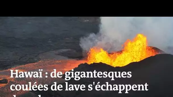 Hawaï : une rivière de lave s’échappe du volcan Kilauea