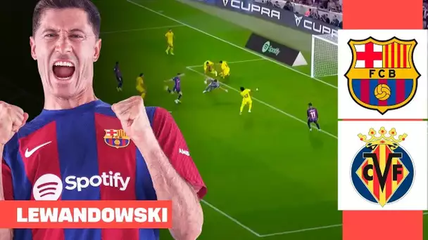 LEWANDOWSKI: TODAS sus ACCIONES en el BARÇA 3-0 VILLARREAL | 2022/23