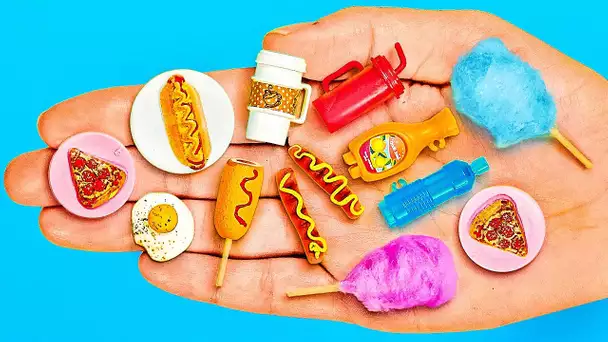 Mini décorations DIY Pour Fête de Barbie || Snacks miniatures, Podium Summer Fest et Déballage de