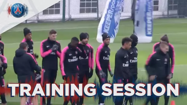 Les 15 premières minutes de l'entraînement au centre Ooredoo 📍  #PSGlive