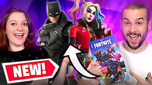 ON DEBLOQUE BATMAN ARMURE ET HARLEY QUINN REBIRTH ! FORTNITE DUO FR