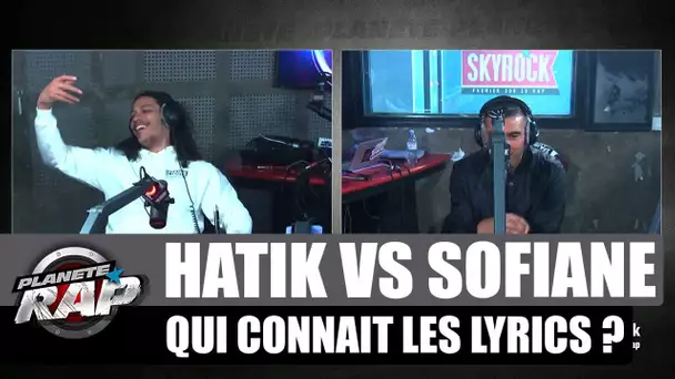 Hatik Vs Sofiane - Qui connaît les lyrics ? #PlanèteRap