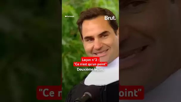 Roger Federer face à des étudiants, leçon n°2 : "Ce n'est qu'un point"