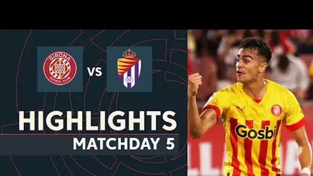 Resumen de Girona FC vs Real Valladolid (2-1)