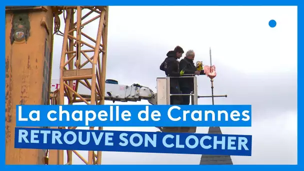 Sarthe : la chapelle de Crannes retrouve son clocher