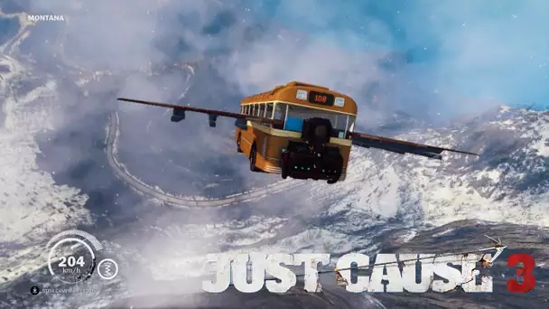 JUST CAUSE 3 - J&#039;essaye de faire voler ce bus...