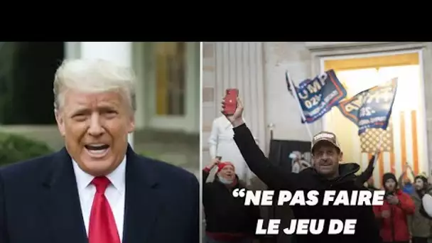 Trump appelle ses partisans au calme après le chaos au Capitole