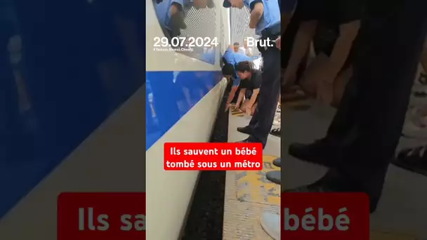 Ils sauvent un bébé tombé sous un métro