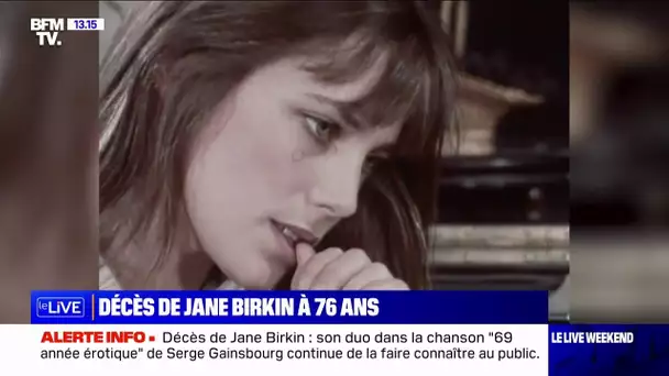 La chanteuse Jane Birkin est morte à l'âge de 76 ans