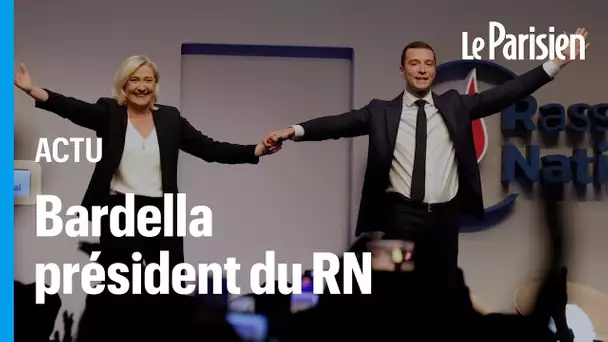 Largement élu à la tête du RN, Jordan Bardella succède à Marine Le Pen