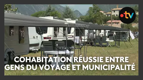 Cohabitation réussie entre une communauté de gens du voyage et la mairie de Levens (06)