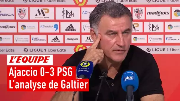 "Les gens viennent au stade pour voir jouer Leo Messi" : Christophe Galtier après Ajaccio-PSG (0-3)