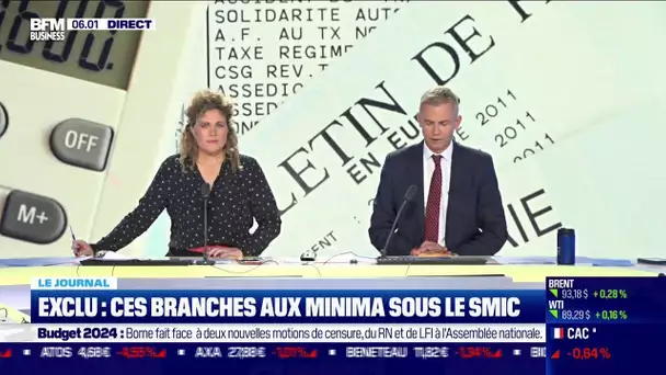 Minimas inférieurs au SMIC: ces branches visées par le gouvernement