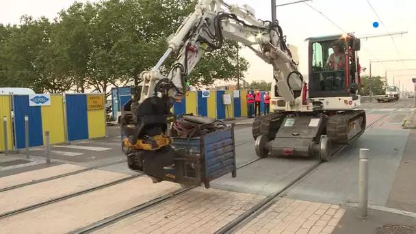 Le métro rouennais en pleine toilette d'été