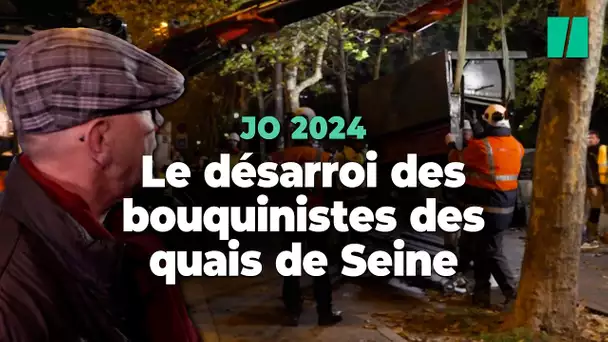 JO de Paris : des grues délogent les boîtes à livre des quais de Seine