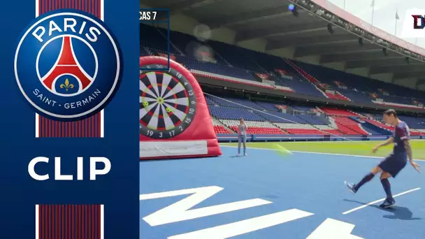 FOOT DARTS CHALLENGE: ANGEL DI MARIA vs LUCAS