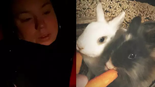 LE LAPIN DE LIA EST MORT ... ELLE EST EN PLEUR !