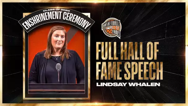 Lindsay Whalen | Hall of Fame Enshrinement Speech