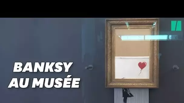 La toile de Banksy qui s'est autodétruite est désormais exposée dans un musée
