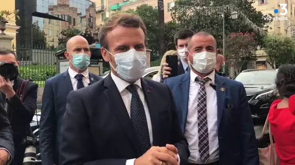 09/09/2020 18h44 : Arrivée du président de la République à la préfecture de Corse-du-Sud