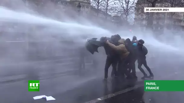 Les moments forts de la manifestation contre la loi Sécurité globale à Paris
