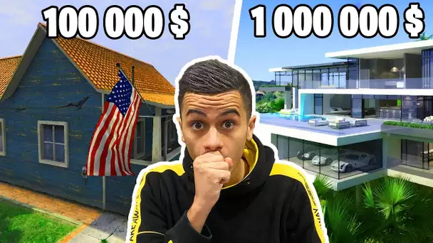 VILLA LA PLUS CHER VS MOINS CHER DE GTA 5 !