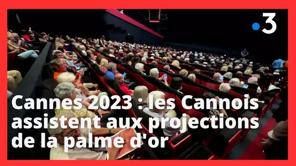 #Cannes2023. La palme d'or projetée aux habitants de Cannes