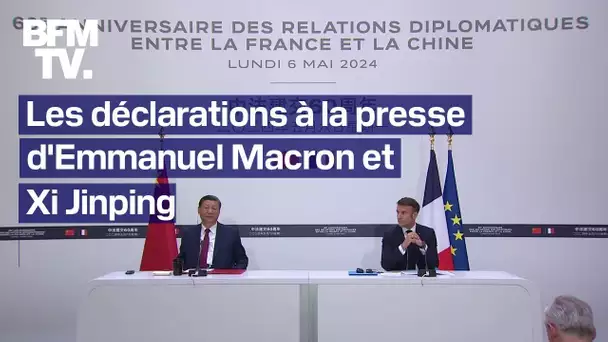 Découvrez l'intégrale des déclarations à la presse d'Emmanuel Macron et Xi Jinping