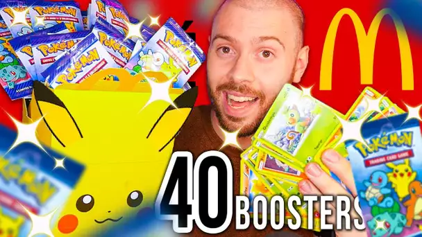 J'OUVRE 40 BOOSTERS POKEMON MC DONALD's ! ENORME OUVERTURE POUR LES 25 ANS !