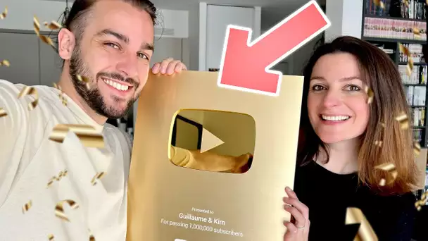 ON A RECU LE TROPHEE DES 1 MILLIONS D'ABONNES !