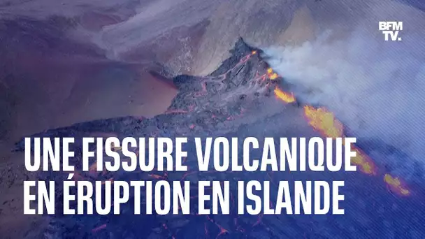 Islande: une fissure volcanique en éruption près de Reykjavik