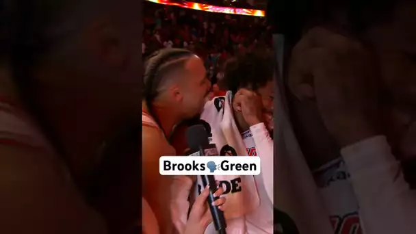 Dillon Brooks CRASHES Jalen Green’s Interview! 👀😂| #Shorts