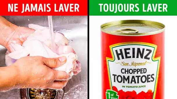 5 Aliments Que Tu ne Devrais Jamais Laver