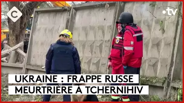 Frappe russe en Ukraine, les tenues des athlètes français dévoilés - Le 5/5 - C à Vous - 17/04/2024