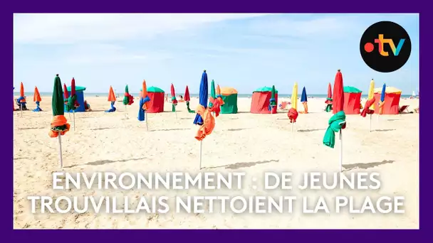 Le conseil municipal des jeunes de Trouville aide les bénévoles qui nettoient les plages de la ville