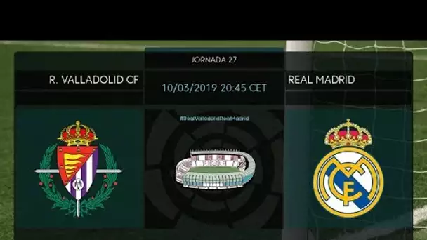 Calentamiento R. Valladolid CF vs Real Madrid