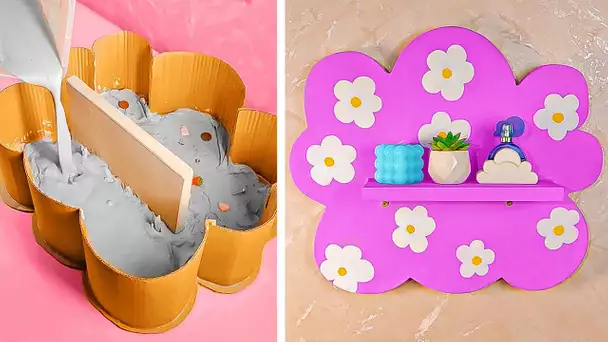 Idées uniques de décoration maison DIY utilisant des déchets