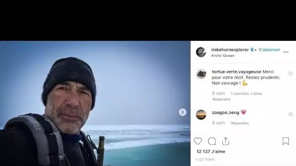 Mike Horn dévoile un cliché de son visage fatigué après avoir été secouru