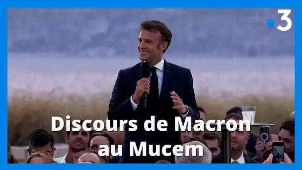 Visite de Macron à Marseille : discours au Mucem
